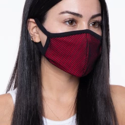 Curvy Sense Washable 3-Layer Fishnet Mesh Face Mask Face Masks