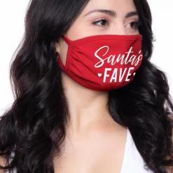 Curvy Sense Washable Christmas Face Mask - Santa's Fave