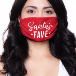 Curvy Sense Washable Christmas Face Mask - Santa's Fave