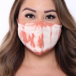 Curvy Sense Washable & Reusable Hand Tie-Dyed Face Mask - Fall Collection