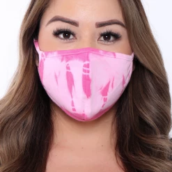 Curvy Sense Washable & Reusable Hand Tie-Dyed Face Mask - Fall Collection