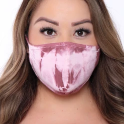 Curvy Sense Washable & Reusable Hand Tie-Dyed Face Mask - Fall Collection