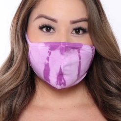 Curvy Sense Washable & Reusable Hand Tie-Dyed Face Mask - Fall Collection Face Masks