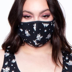Curvy Sense Face Masks Washable & Reusable Printed Face Mask - Ditsy Flowers