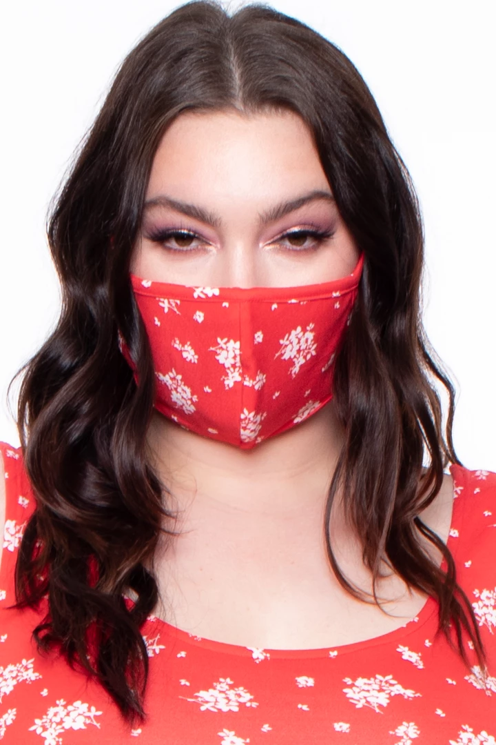 Curvy Sense Face Masks Washable & Reusable Printed Face Mask - Ditsy Flowers 6 Curvy Sense Face Masks Washable & Reusable Printed Face Mask - Ditsy Flowers