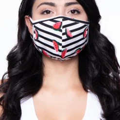 Curvy Sense Washable & Reusable Face Mask - Watermelon