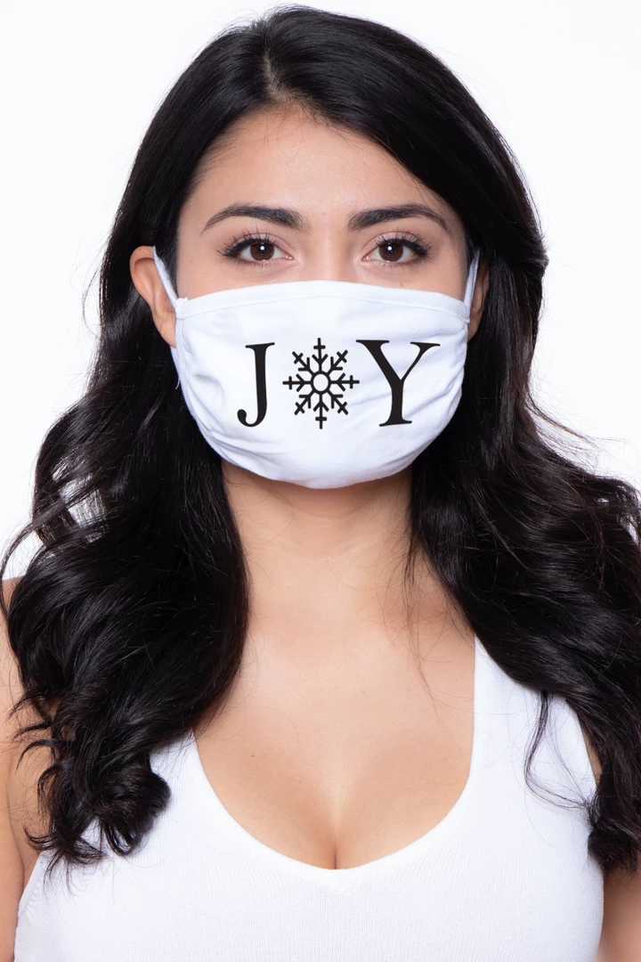 Curvy Sense Washable Christmas Face Mask - Joy 3 Curvy Sense Washable Christmas Face Mask - Joy