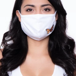 Curvy Sense Washable & Reusable Embroidered Face Mask - Butterfly Face Masks