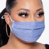 Curvy Sense Washable Pleated Woven Face Mask