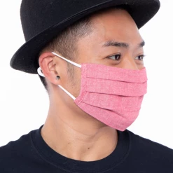Curvy Sense Washable Pleated Woven Face Mask