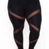Curvy Sense Back In Stock Plus Size Generation X Leggings - Black