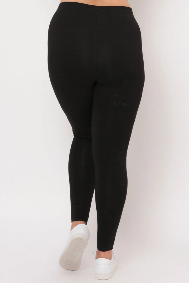 Curvy Sense Plus Size Distressed Leggings - Black Back In Stock 5 Curvy Sense Plus Size Distressed Leggings - Black Back In Stock