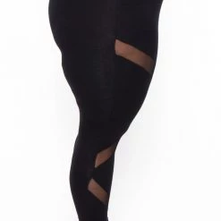 Curvy Sense Back In Stock Plus Size Generation X Leggings - Black