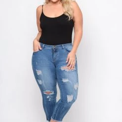 Curvy Sense Plus Size Jersey Girl Bodysuit - Black Back In Stock