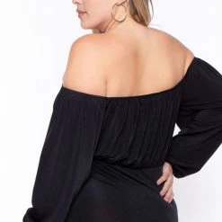Curvy Sense Plus Size Kalia Bodysuit - Black Back In Stock 9 Curvy Sense Plus Size Kalia Bodysuit - Black Back In Stock