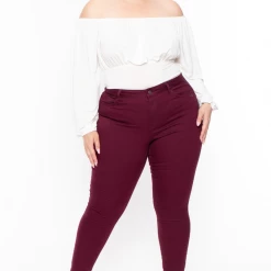 Curvy Sense Plus Size Kalia Bodysuit - White