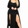 Curvy Sense Plus Size Astrid Maxi Dress - Black