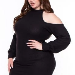 Curvy Sense Plus Size Emerie Dress - Black Little Black Styles