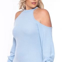 Curvy Sense Plus Size Emerie Dress - Blue Dresses