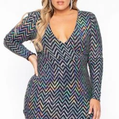 Curvy Sense Plus Size Andromeda Geometric Sequins Dress - Black Party Shop 10 Curvy Sense Plus Size Andromeda Geometric Sequins Dress - Black Party Shop