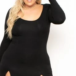 Curvy Sense Plus Size Astrid Maxi Dress - Black 10 Curvy Sense Plus Size Astrid Maxi Dress - Black