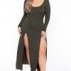 Curvy Sense Plus Size Astrid Maxi Dress - Olive