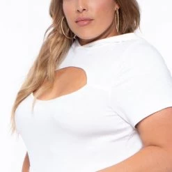 Curvy Sense Plus Size Cutout Hoodie Dress - Ivory Dresses 9 Curvy Sense Plus Size Cutout Hoodie Dress - Ivory Dresses
