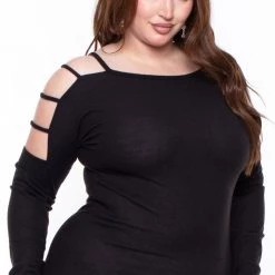 Curvy Sense Dresses Plus Size Dani Dress- Black