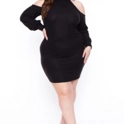 Curvy Sense Plus Size Emerie Dress - Black Little Black Styles