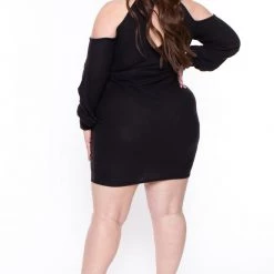 Curvy Sense Plus Size Emerie Dress - Black Little Black Styles