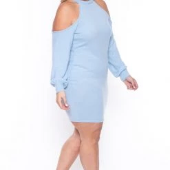 Curvy Sense Plus Size Emerie Dress - Blue Dresses