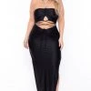 Curvy Sense Dresses Plus Size Giselle Halter Dress - Black