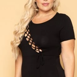 Curvy Sense Plus Size Haley Bodycon Dress - Black New Arrivals 9 Curvy Sense Plus Size Haley Bodycon Dress - Black New Arrivals