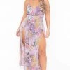 Curvy Sense Plus Size Kalini M-Slit Maxi Dress - Lavender Back In Stock 1 Curvy Sense Plus Size Kalini M-Slit Maxi Dress - Lavender Back In Stock