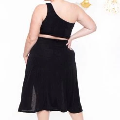 Curvy Sense Plus Size Kateri Cut Out Dress- Black