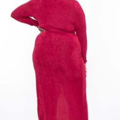 Curvy Sense Plus Size Lidia Cowl Neck Dress - Ruby Dresses