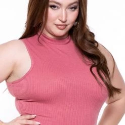 Curvy Sense Plus Size Maia Bodycon Dress- Mauve