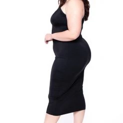 Curvy Sense Plus Size Malia Cut-Out Dress - Black
