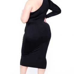 Curvy Sense Plus Size Malia Cut-Out Dress - Black