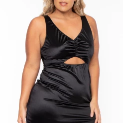 Curvy Sense Plus Size Miranda Ruffle LBD - Black Little Black Styles 11 Curvy Sense Plus Size Miranda Ruffle LBD - Black Little Black Styles