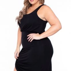 Curvy Sense Party Shop Plus Size Mykonos Dress - Black