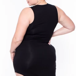 Curvy Sense Plus Size Nicki Mesh Dress - Black Party Shop 12 Curvy Sense Plus Size Nicki Mesh Dress - Black Party Shop
