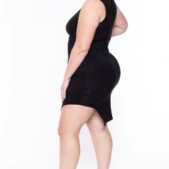 Curvy Sense Plus Size Nicki Mesh Dress - Black Party Shop 13 Curvy Sense Plus Size Nicki Mesh Dress - Black Party Shop