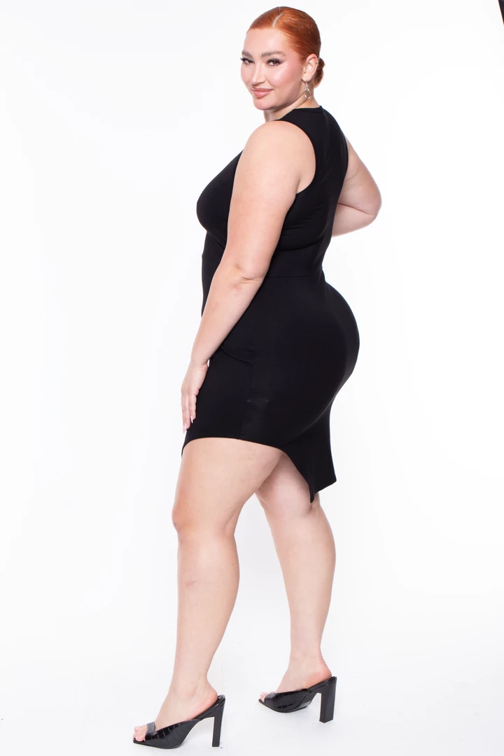 Curvy Sense Plus Size Nicki Mesh Dress - Black Party Shop 8 Curvy Sense Plus Size Nicki Mesh Dress - Black Party Shop