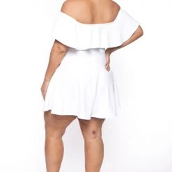 Curvy Sense Plus Size Rosabel Dress- White New Arrivals 13 Curvy Sense Plus Size Rosabel Dress- White New Arrivals