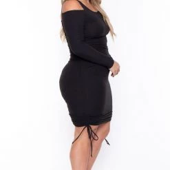 Curvy Sense Dresses Plus Size Sadie Bodycon Dress - Black 12 Curvy Sense Dresses Plus Size Sadie Bodycon Dress - Black