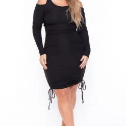 Curvy Sense Dresses Plus Size Sadie Bodycon Dress - Black 11 Curvy Sense Dresses Plus Size Sadie Bodycon Dress - Black