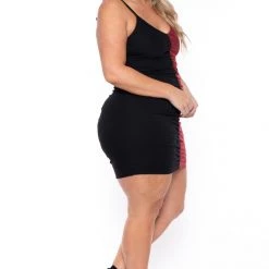 Curvy Sense New Arrivals Plus Size Tai Bodycon Dress - Black