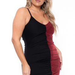 Curvy Sense New Arrivals Plus Size Tai Bodycon Dress - Black