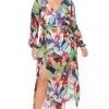 Curvy Sense Plus Size Tropical Vibes Maxi Dress - Multi New Arrivals